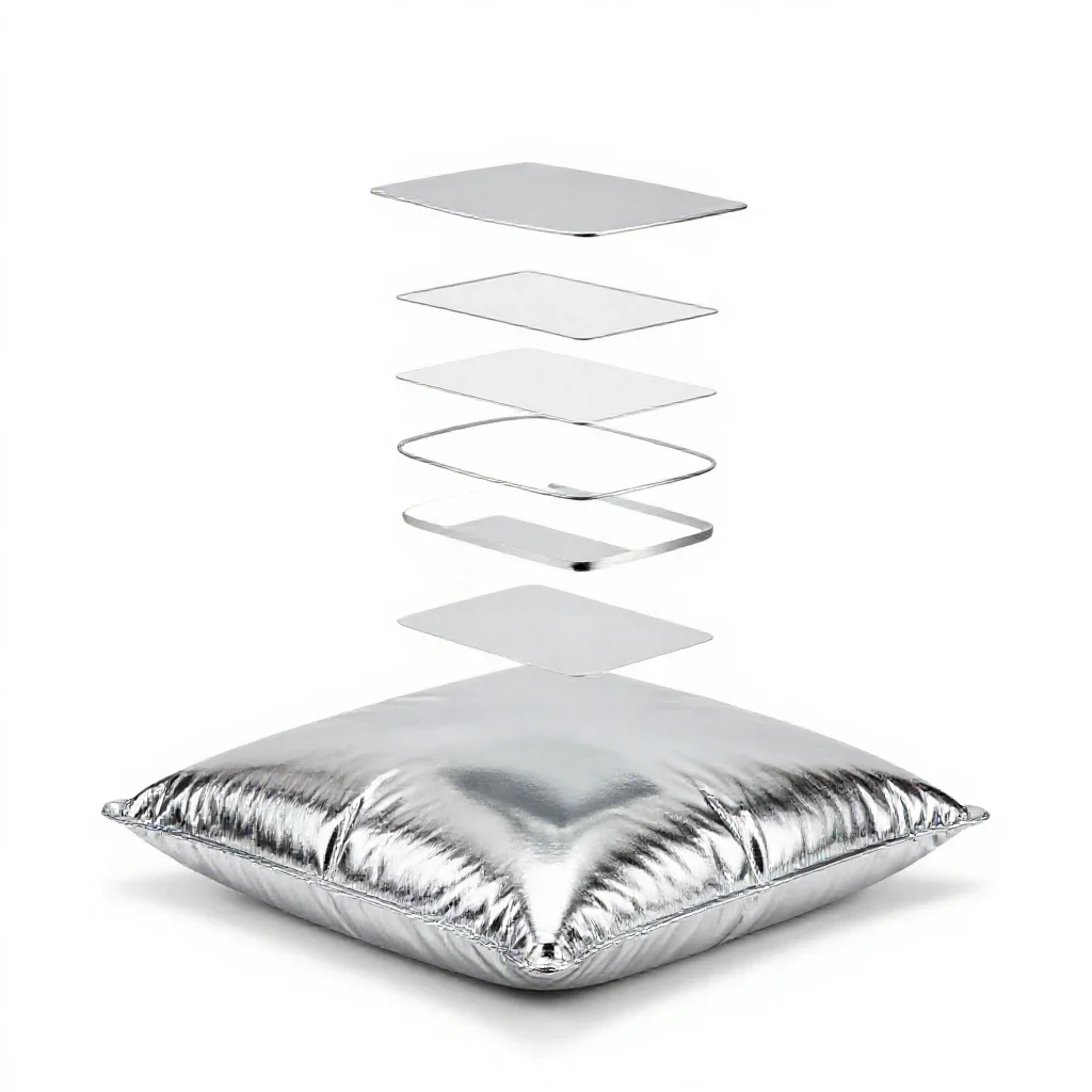 Floor cushion isolated on a white background