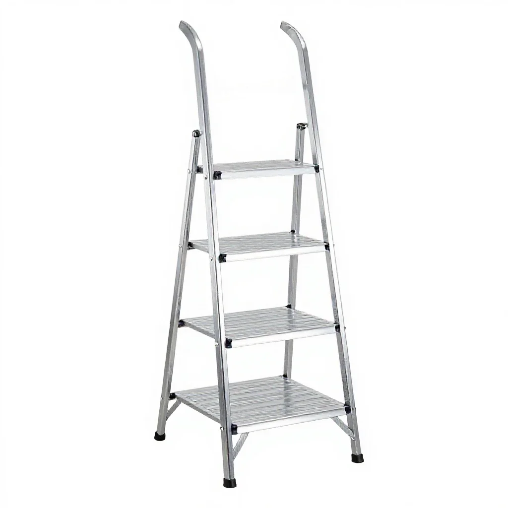 Ladder shelf isolated on a white background