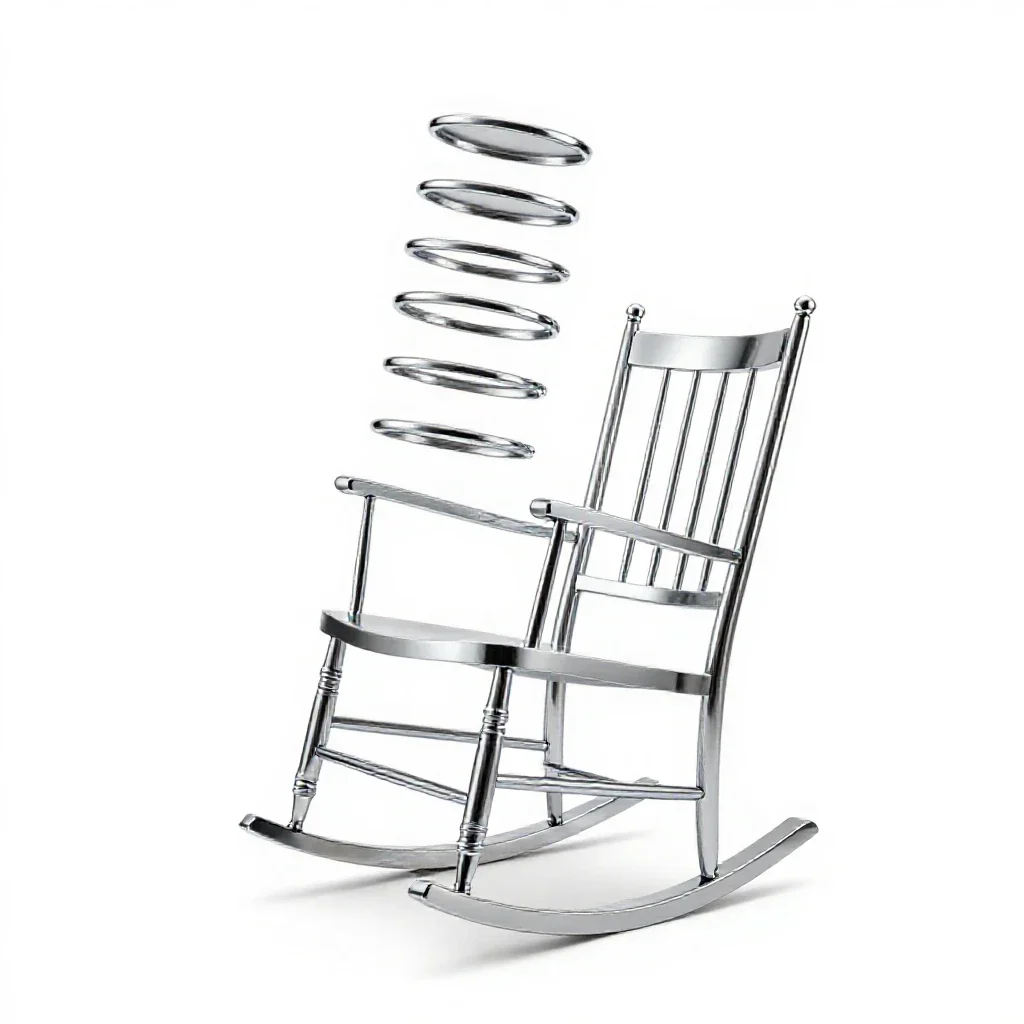 Rocking chair isolated on a white background