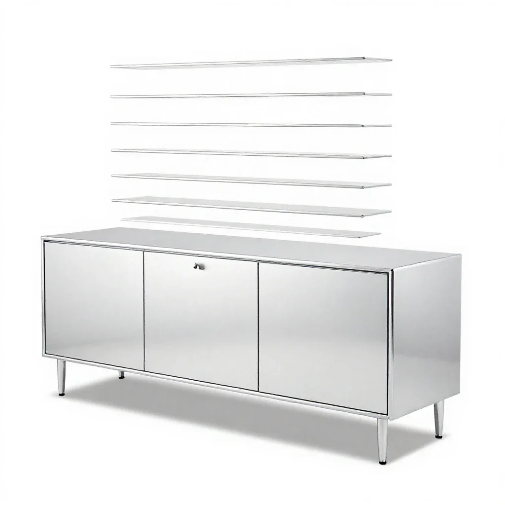 Sideboard credenza isolated on a white background