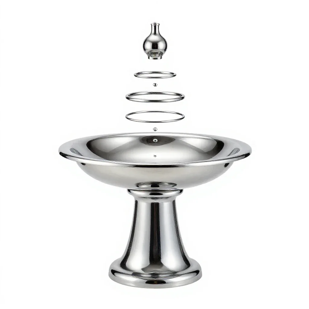 Bird bath isolated on a white background