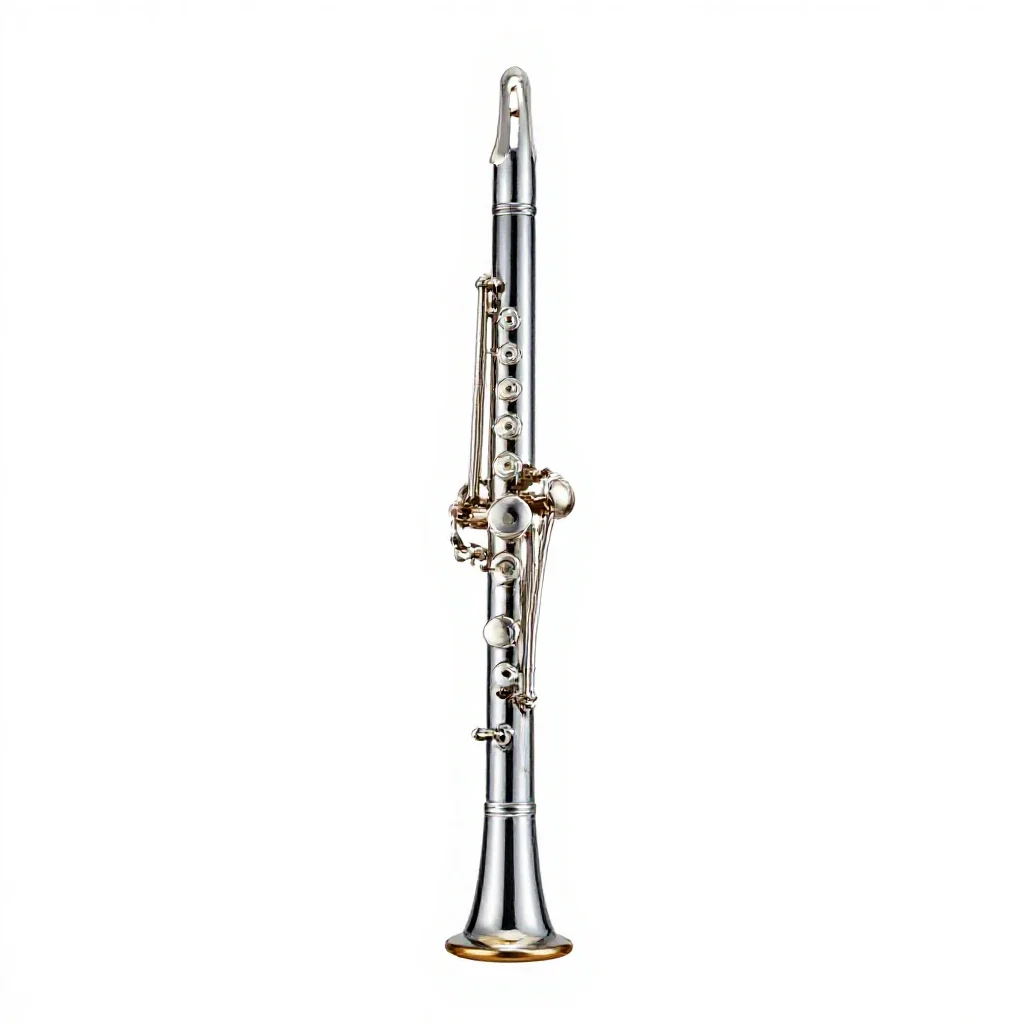 Clarinet isolated on a white background