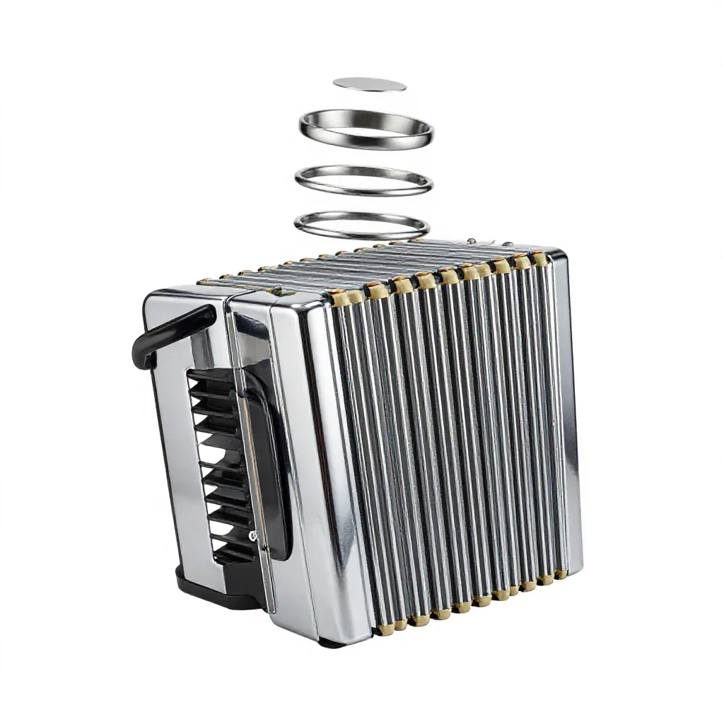 Concertina isolated on a white background