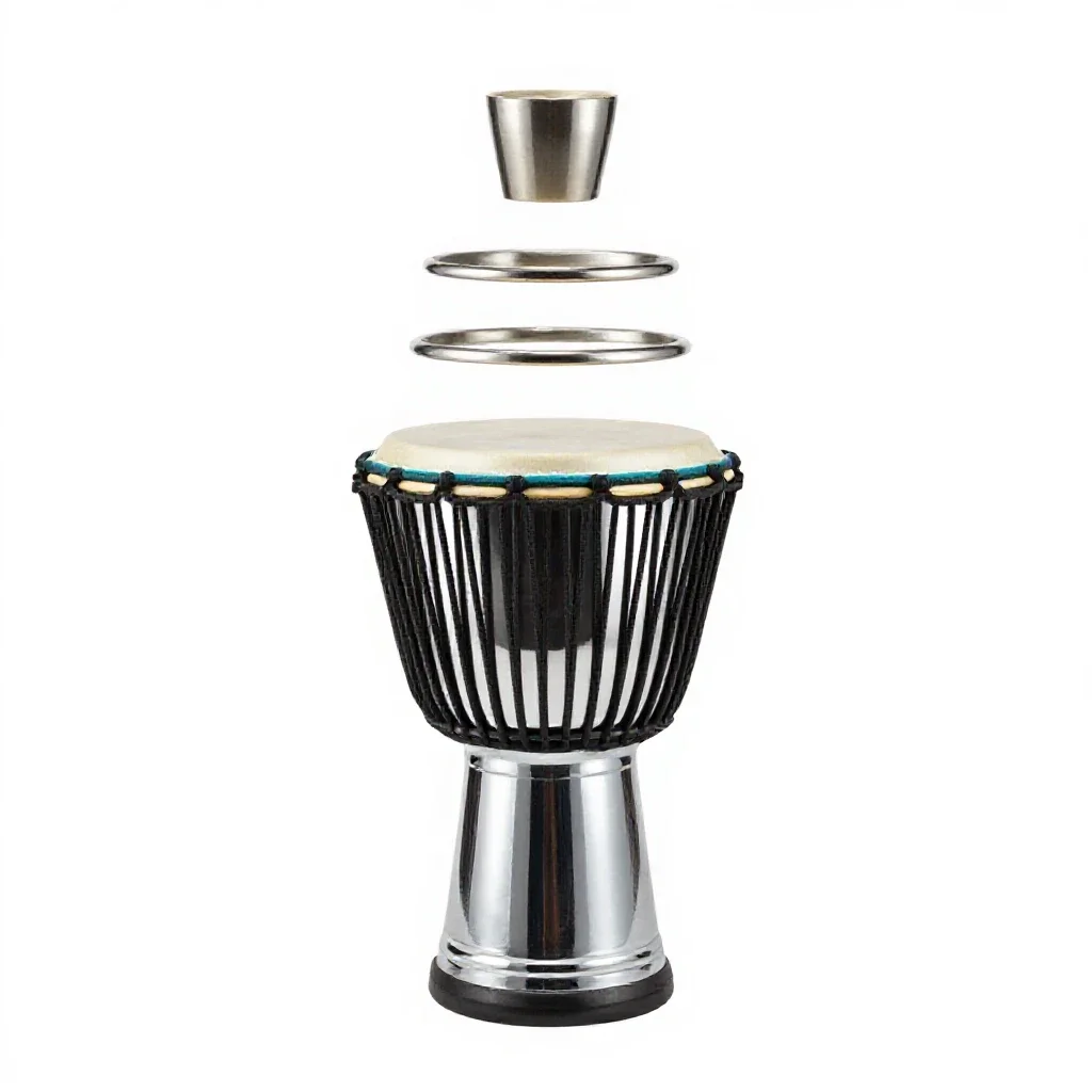 Djembe isolated on a white background