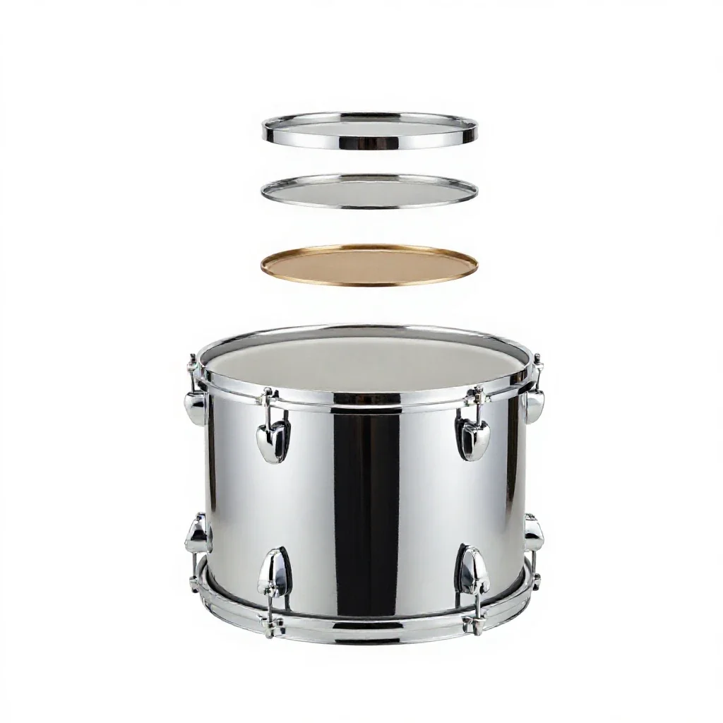 Floor tom isolated on a white background