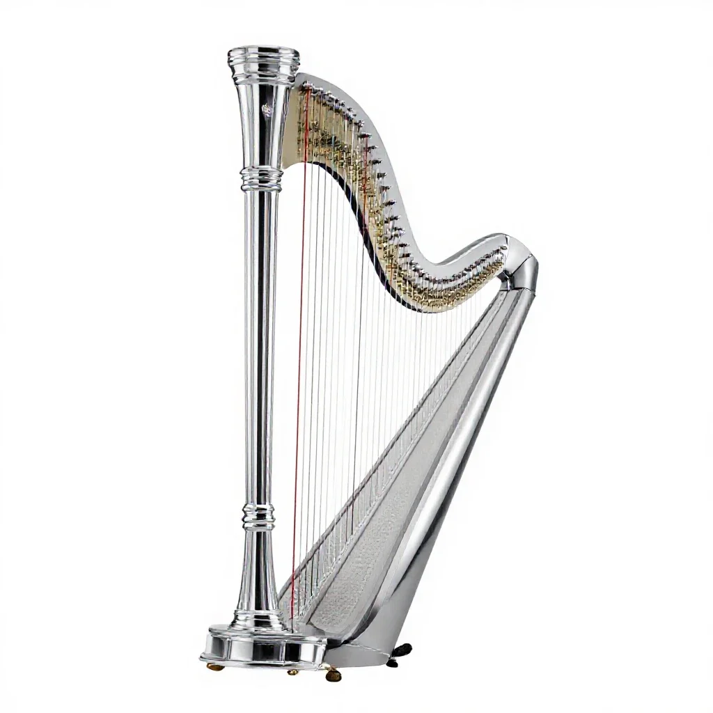 Harp isolated on a white background