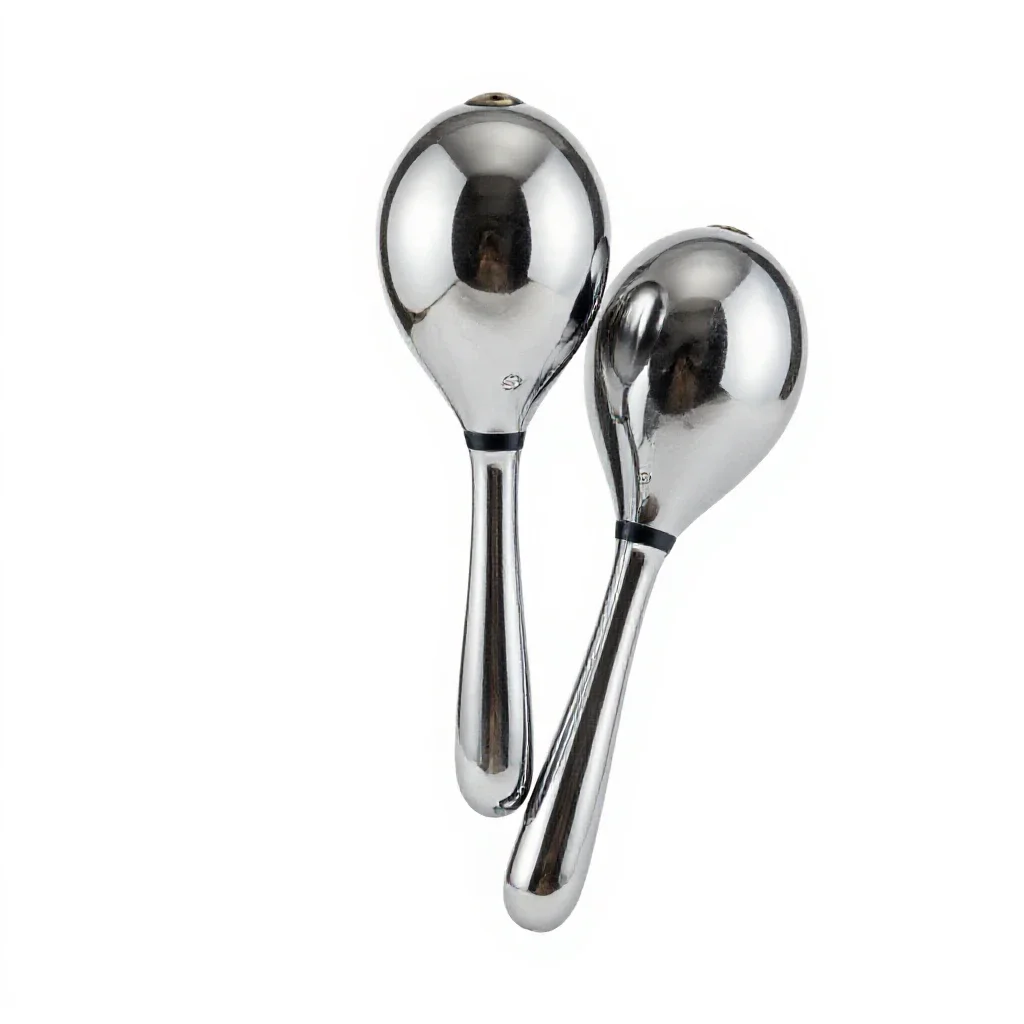 Pair of maracas isolated on a white background