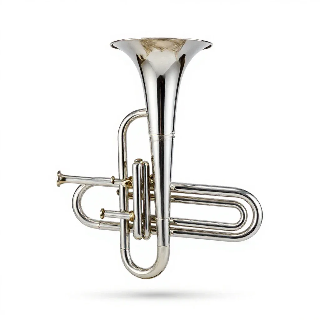 Tuba isolated on a white background