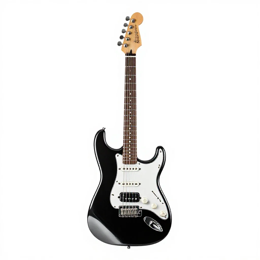 Electric guitar isolated on a white background