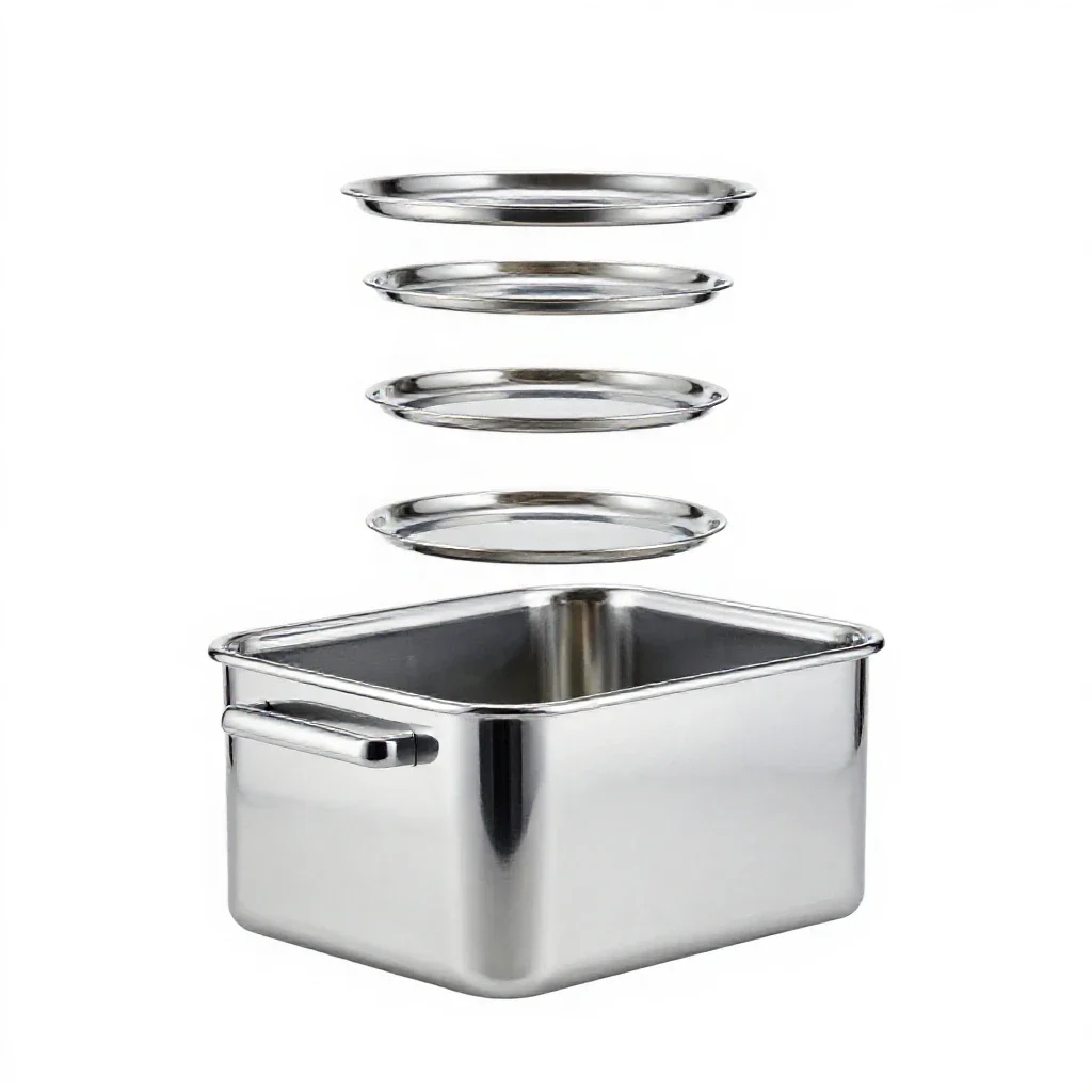 Bread bin isolated on a white background