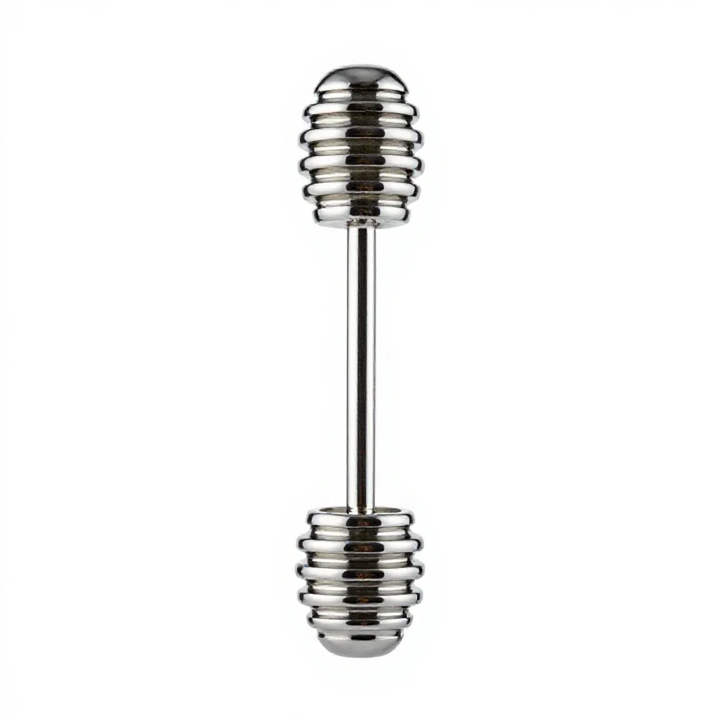 Honey dipper isolated on a white background