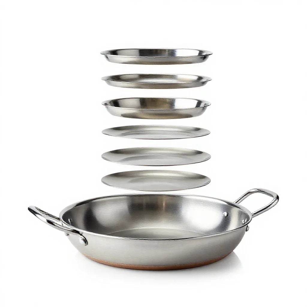 Paella pan isolated on a white background