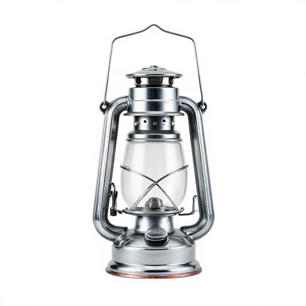 Camping lantern isolated on a white background
