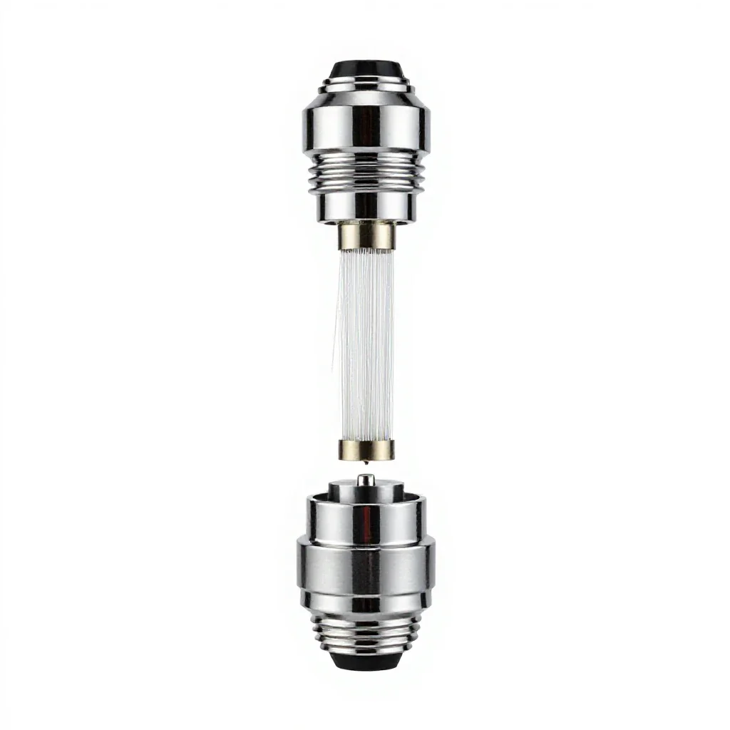 Fibre optic lamp isolated on a white background