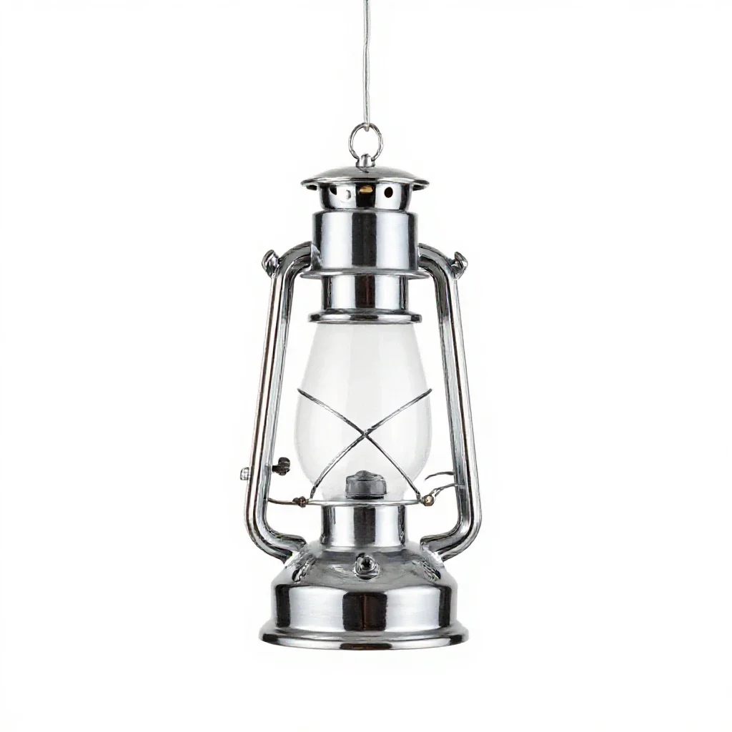 Paper lantern pendant isolated on a white background