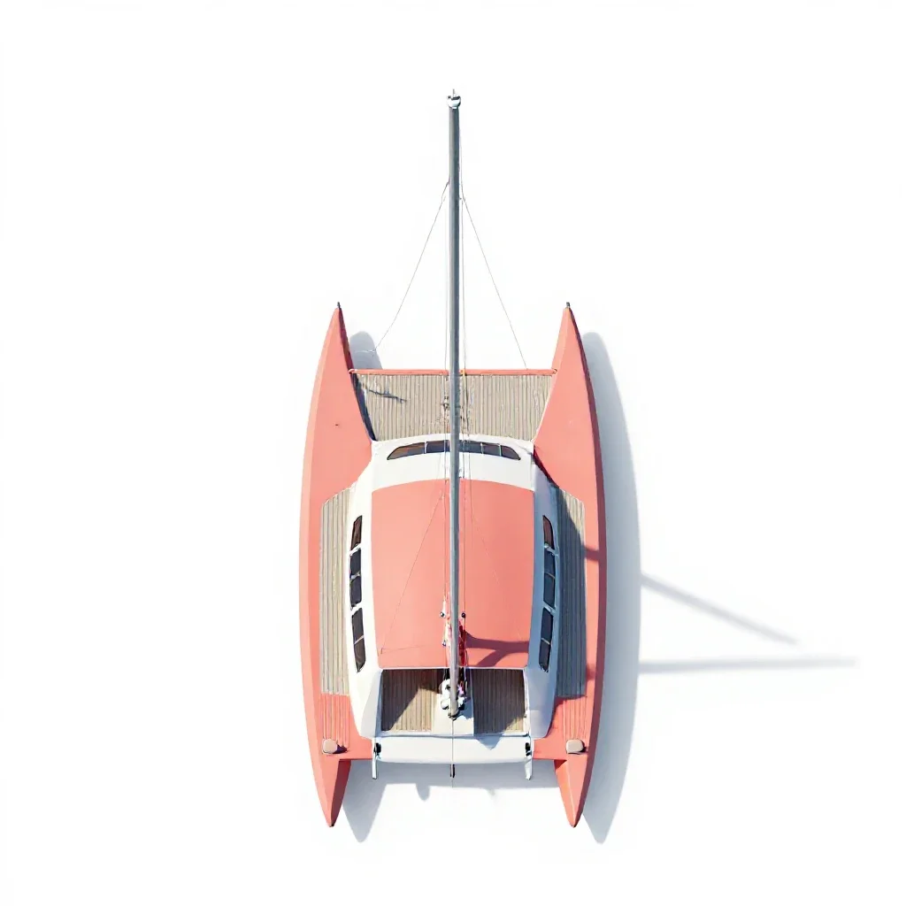 Catamaran isolated on a white background