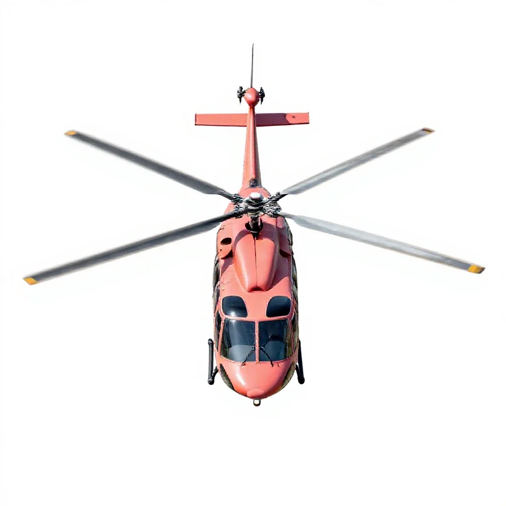 Helicopter isolated on a white background