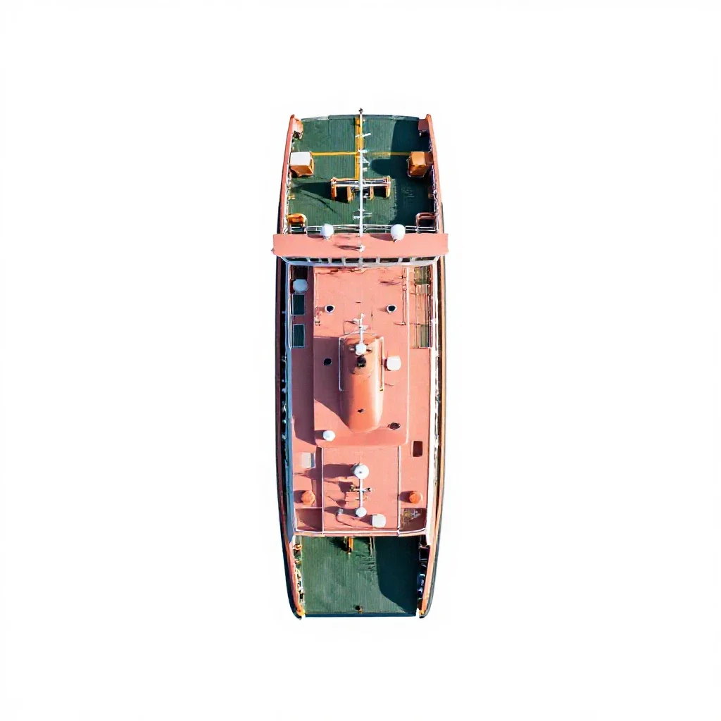 Hydrofoil ferry isolated on a white background