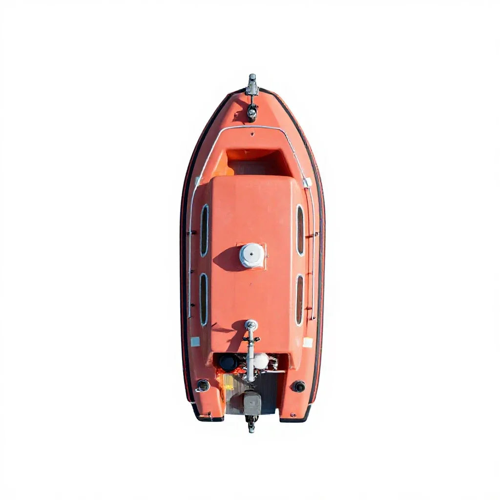 Rescue lifeboat isolated on a white background