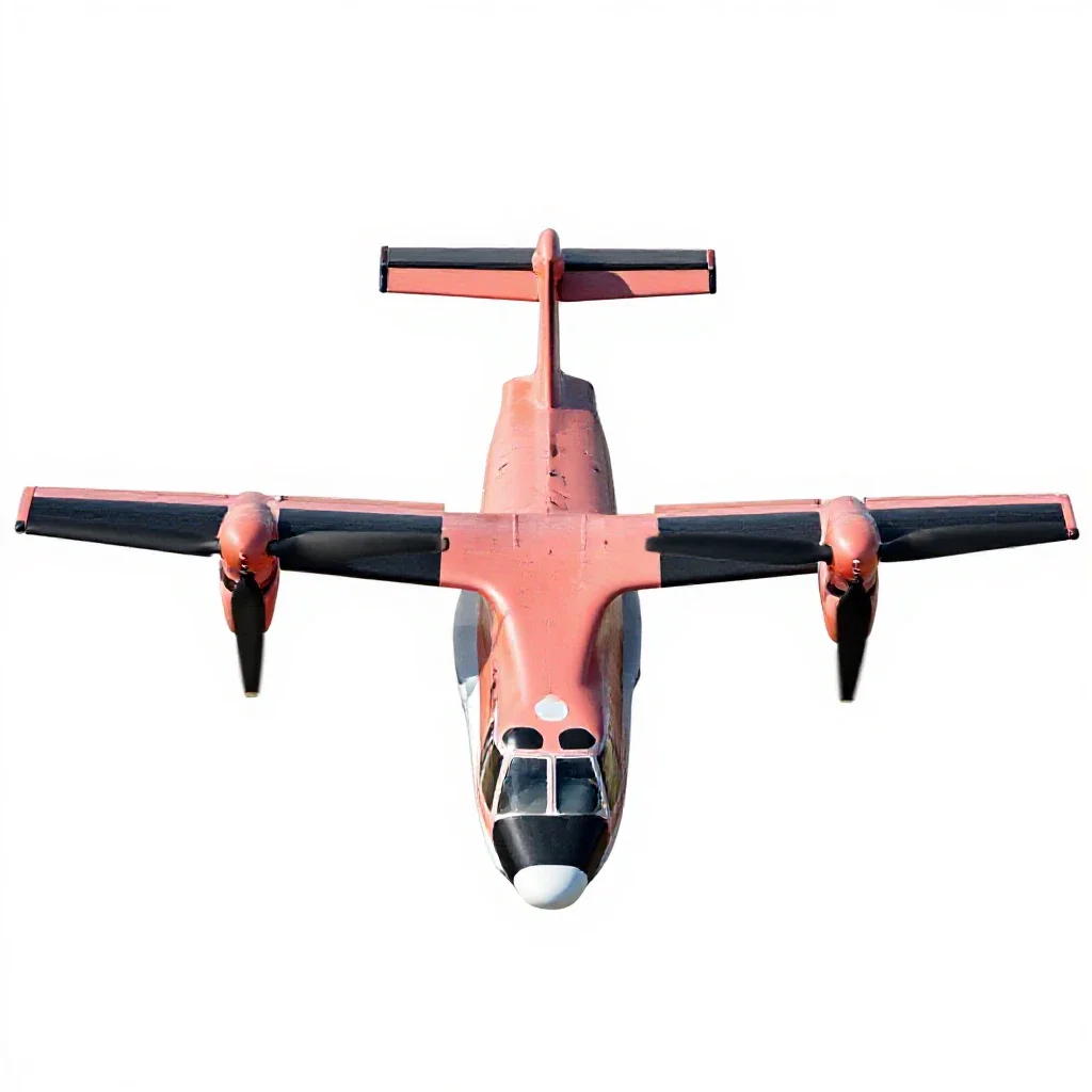 Tiltrotor aircraft isolated on a white background