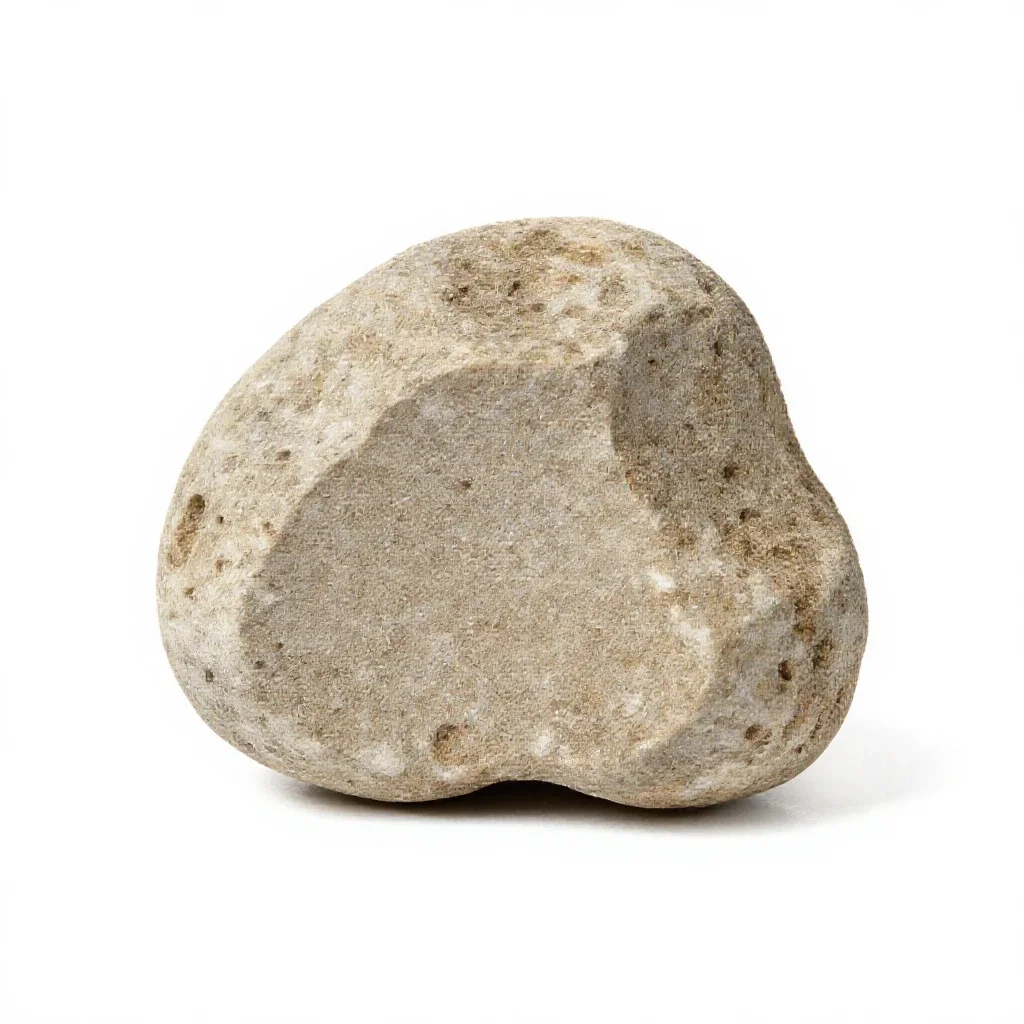 Chunk of pumice isolated on a white background