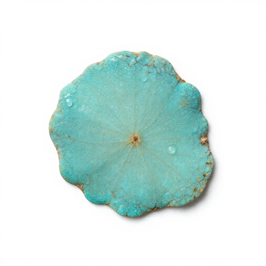 Chunk of turquoise isolated on a white background