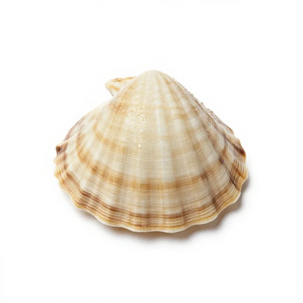 Paua shell isolated on a white background