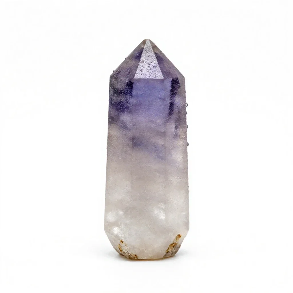 Selenite tower isolated on a white background