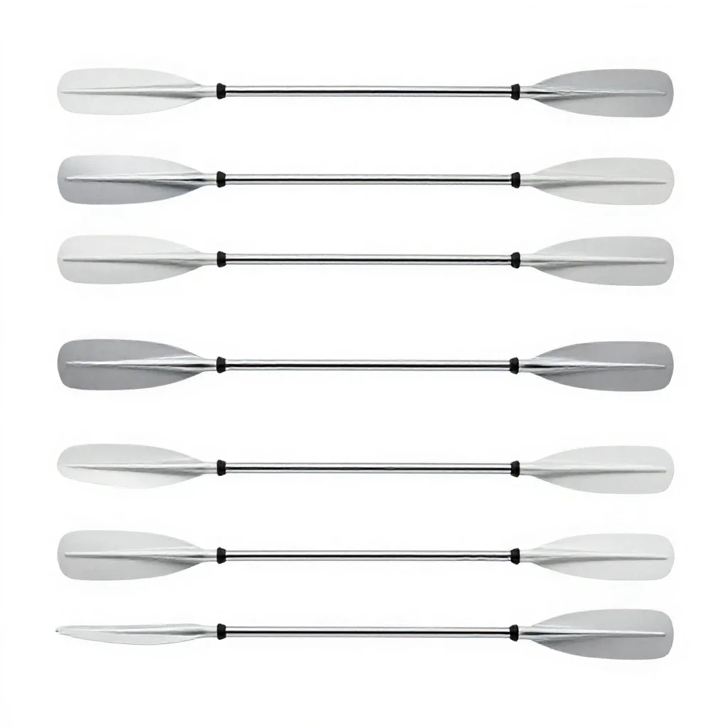 Canoe paddle isolated on a white background