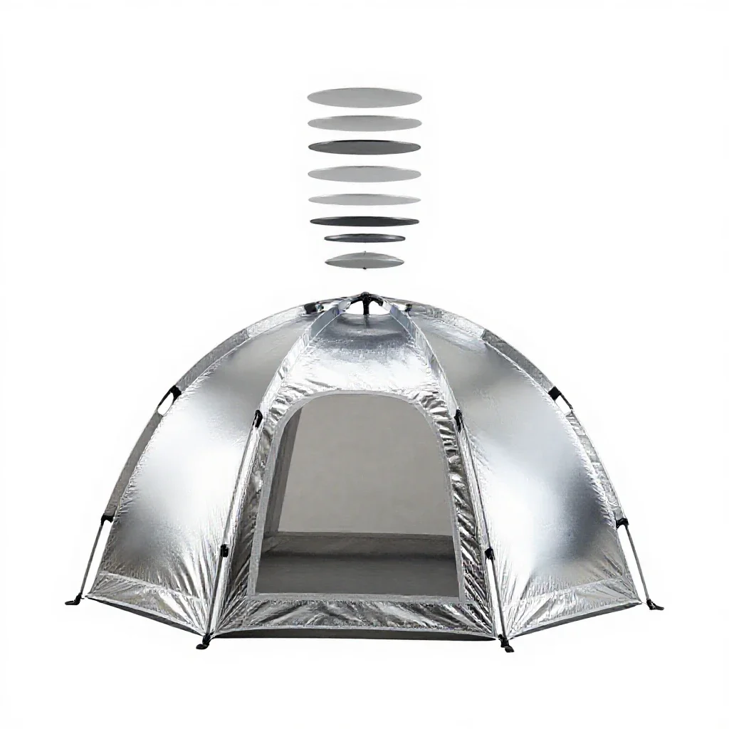 Dome tent isolated on a white background