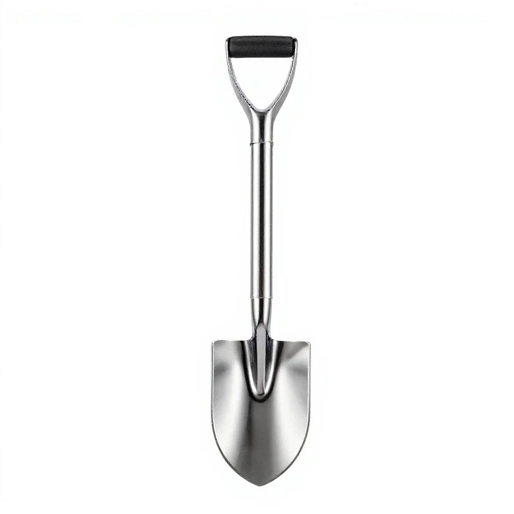Folding shovel isolated on a white background