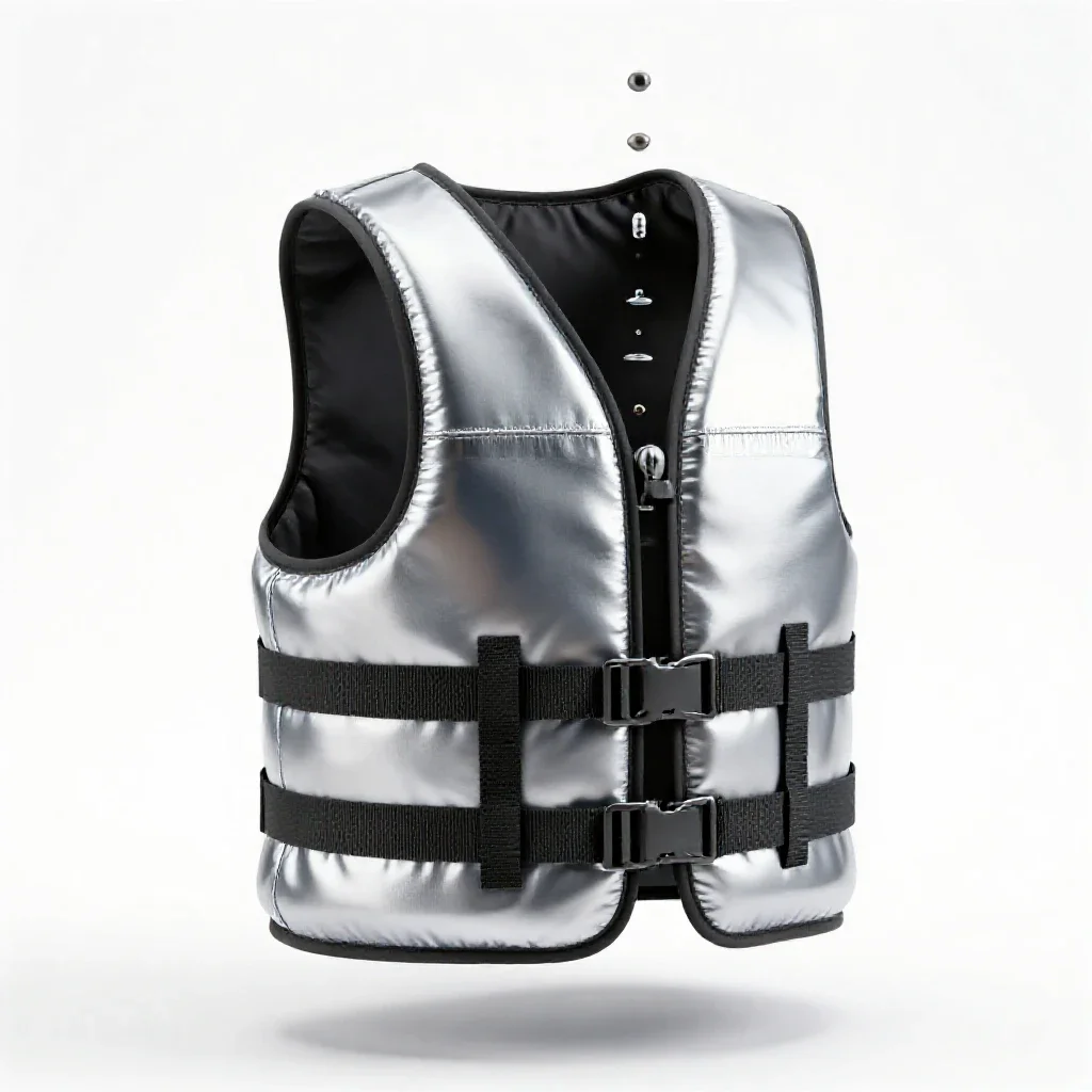 Life vest isolated on a white background