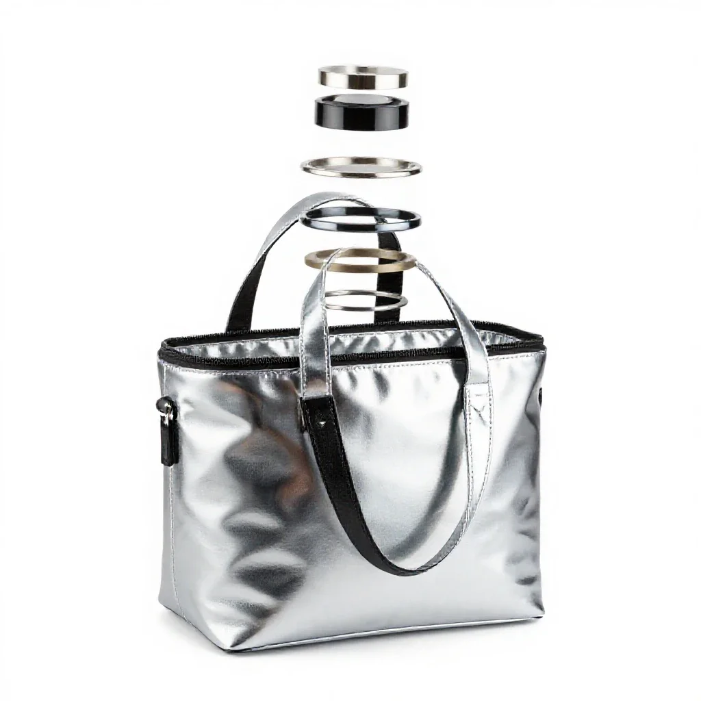 Cooler tote with a zip isolated on a white background
