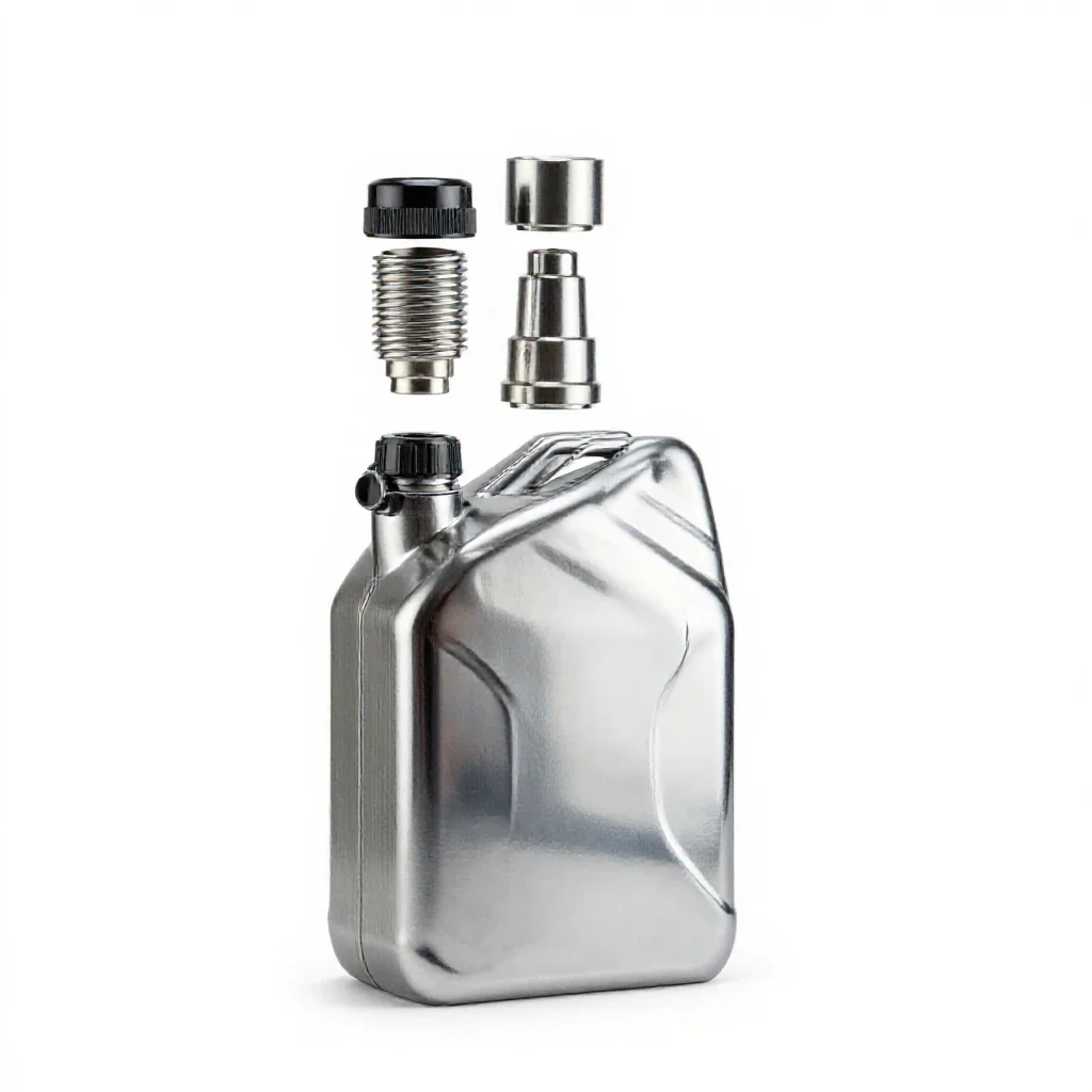 Jerrycan for fuel isolated on a white background