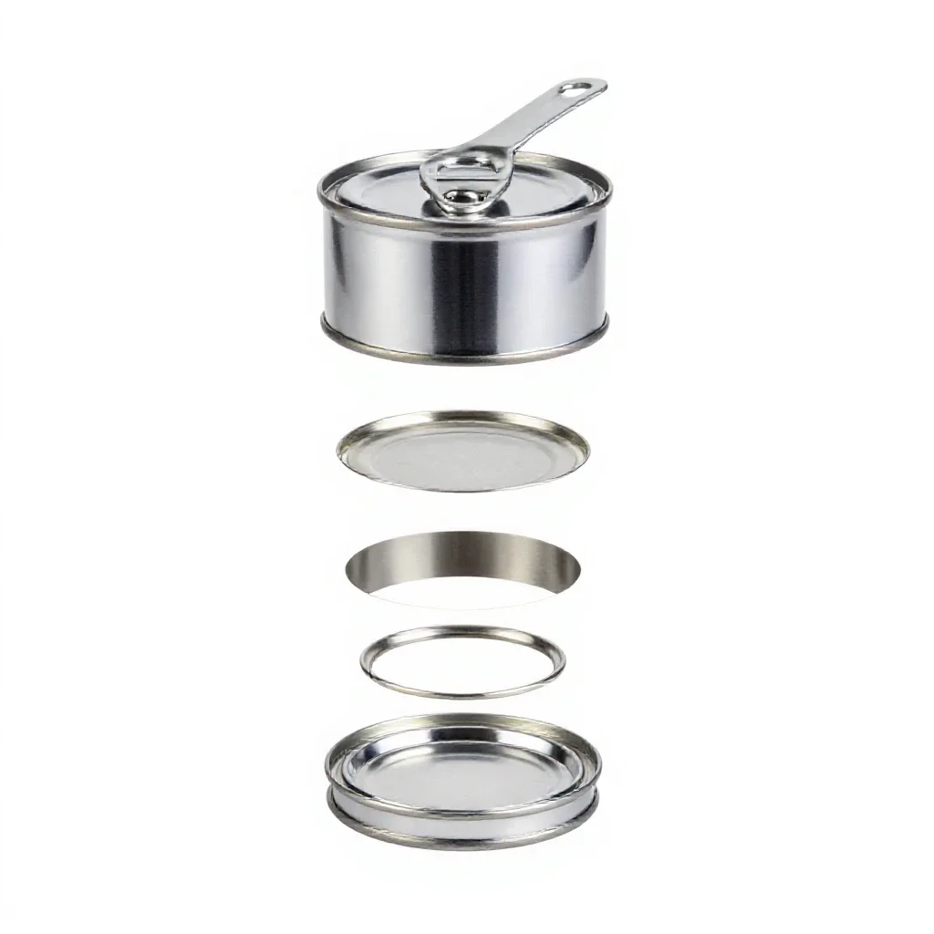 Paint tin with a lever lid isolated on a white background