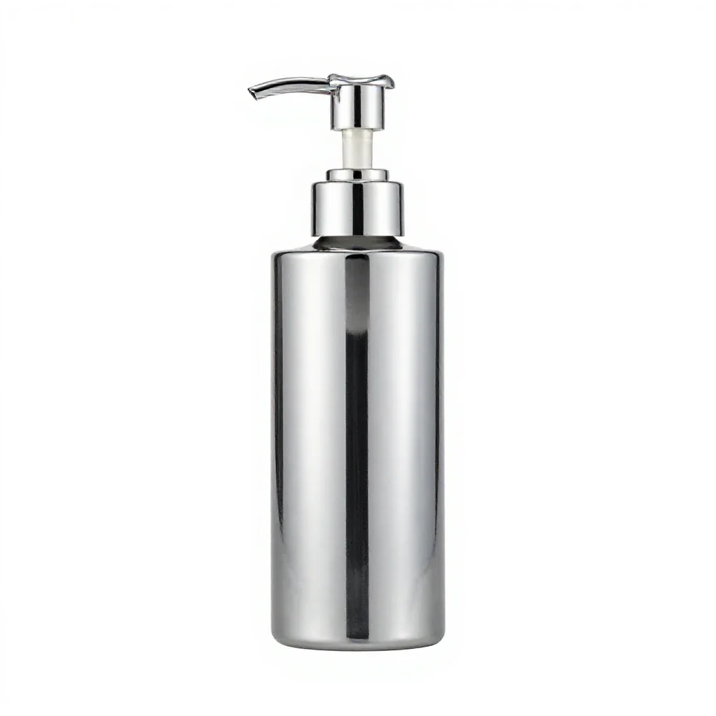 Pump dispenser bottle isolated on a white background