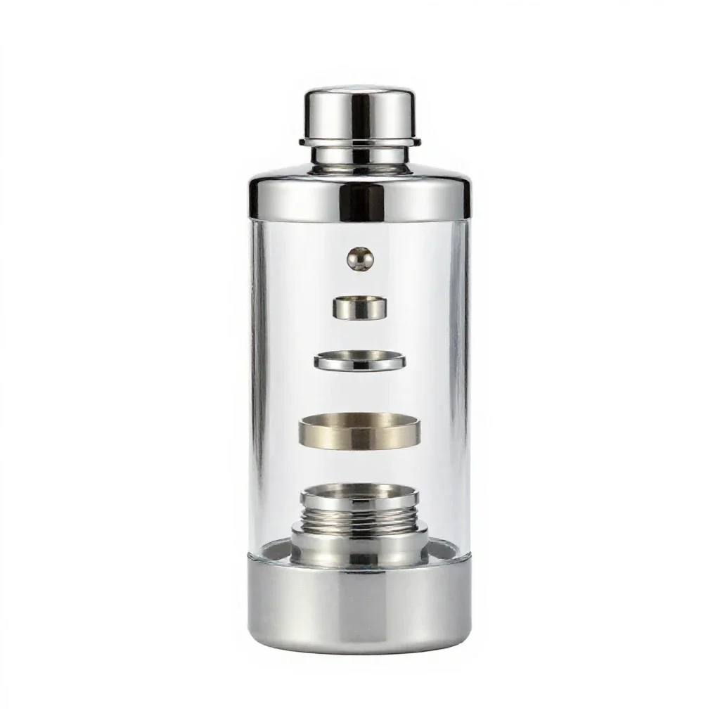 Vacuum flask isolated on a white background