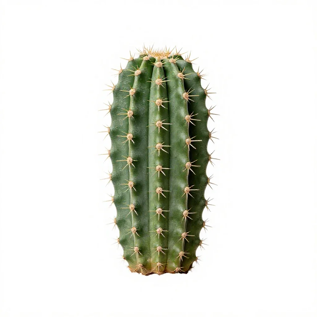 Barrel cactus isolated on a white background