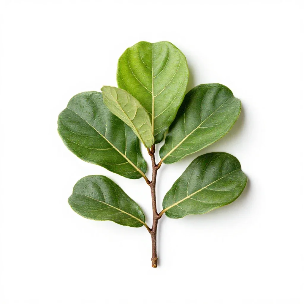 Fiddle leaf fig isolated on a white background