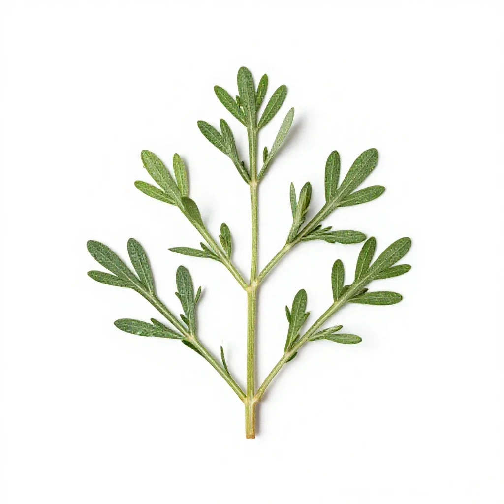 Flax bush isolated on a white background