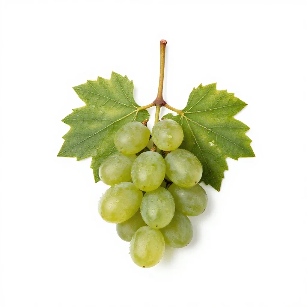 Grape vine cutting isolated on a white background