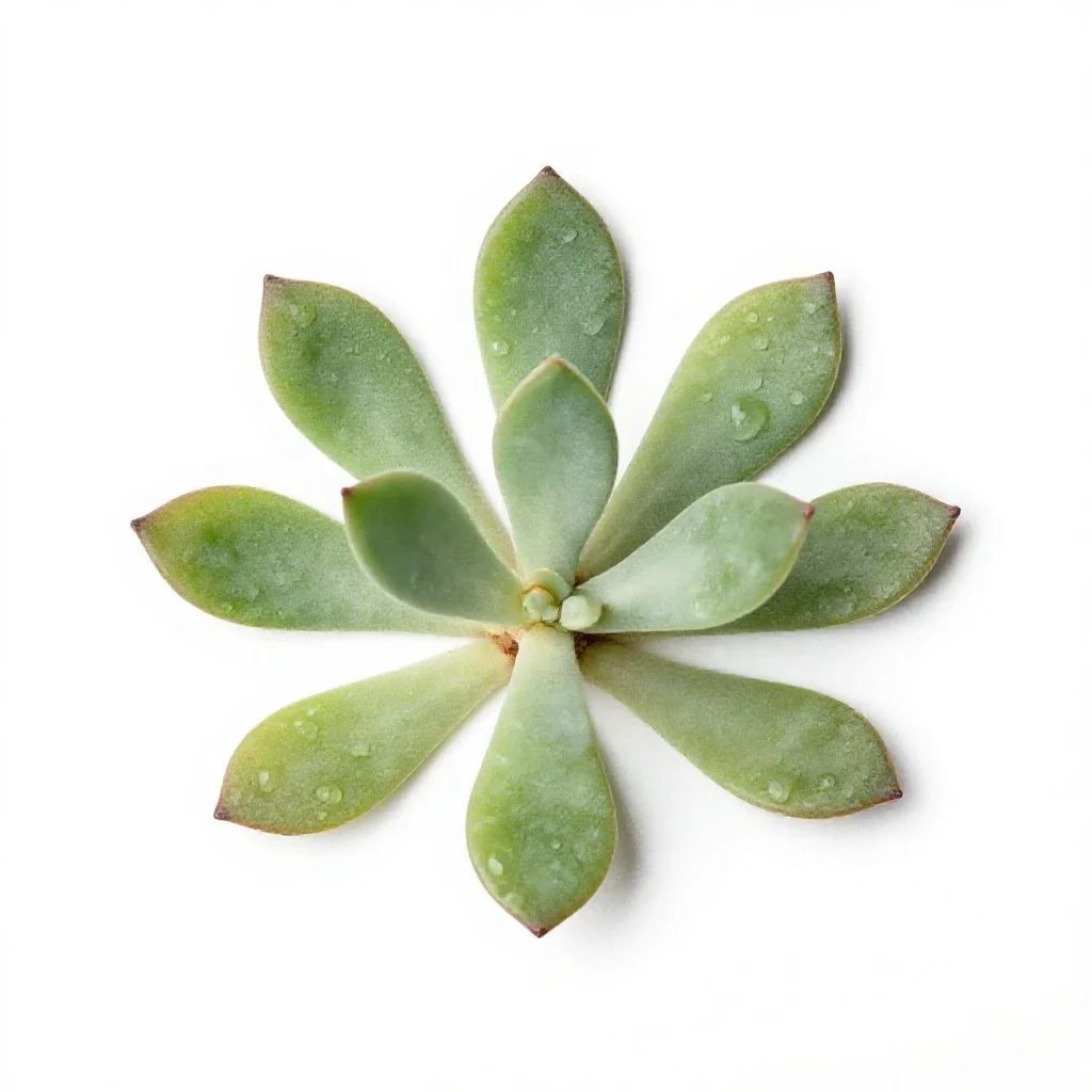 Jade plant isolated on a white background