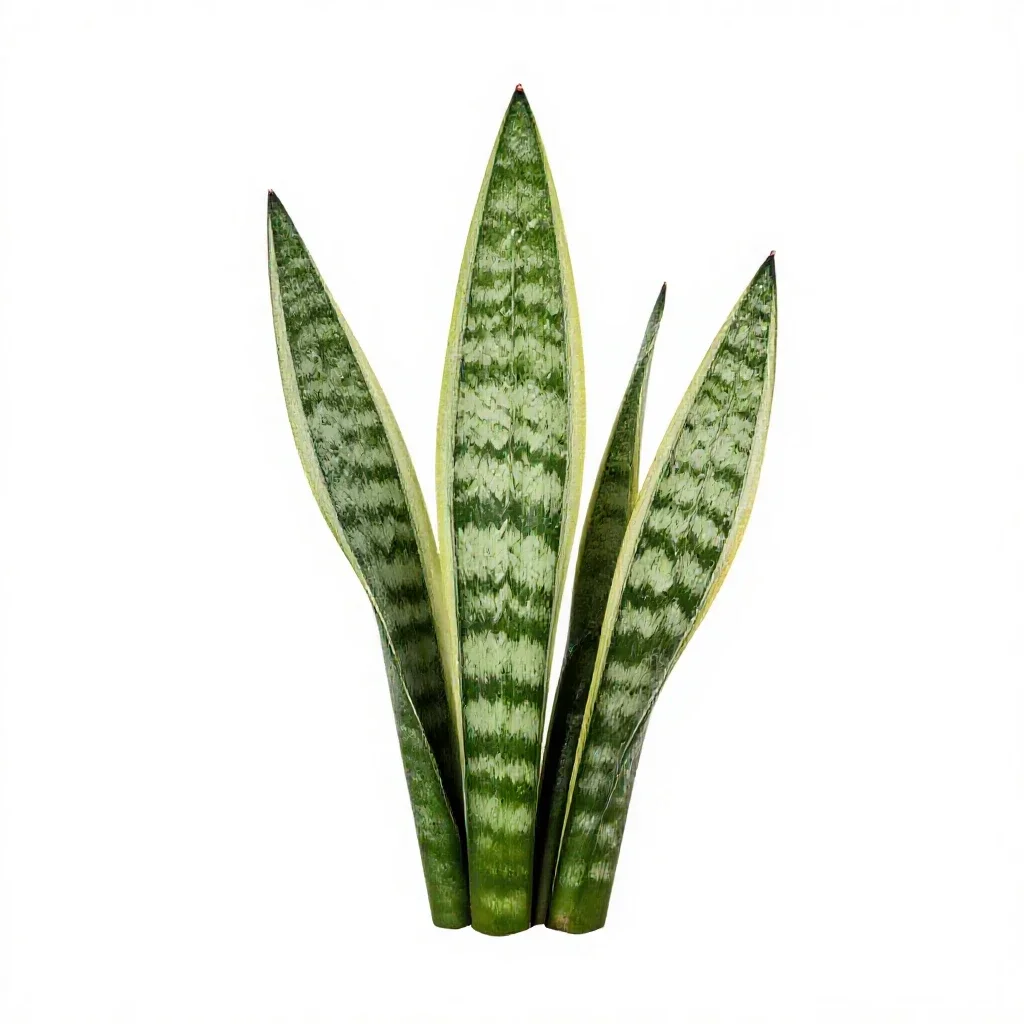 Snake plant isolated on a white background