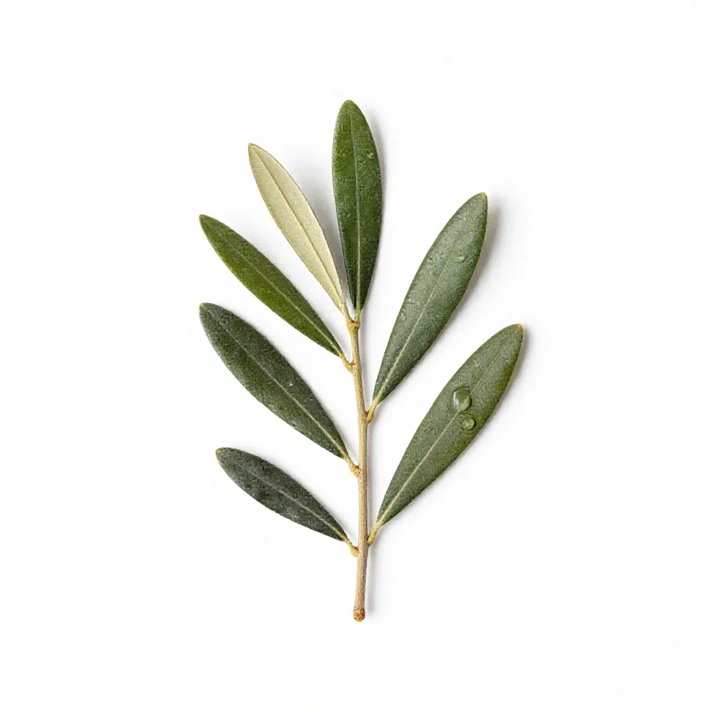 Olive branch isolated on a white background