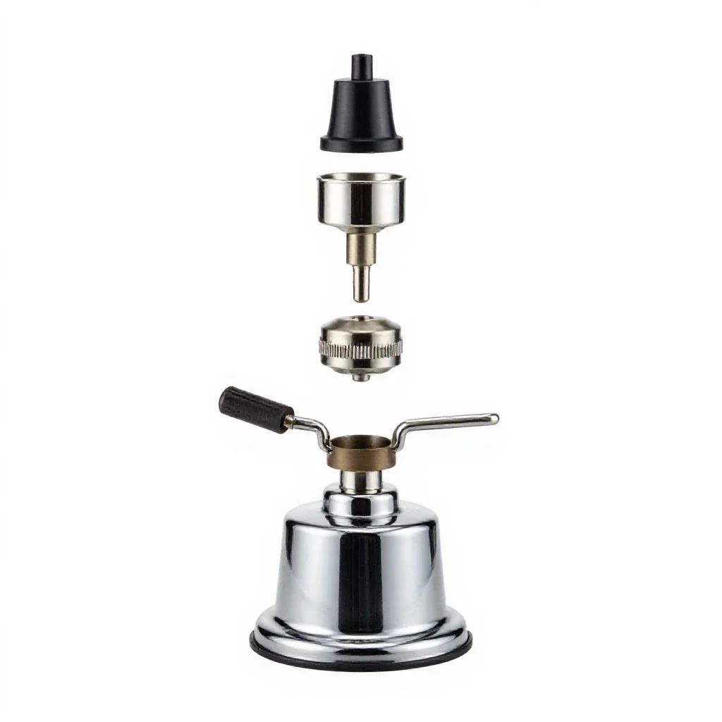 Bunsen burner isolated on a white background