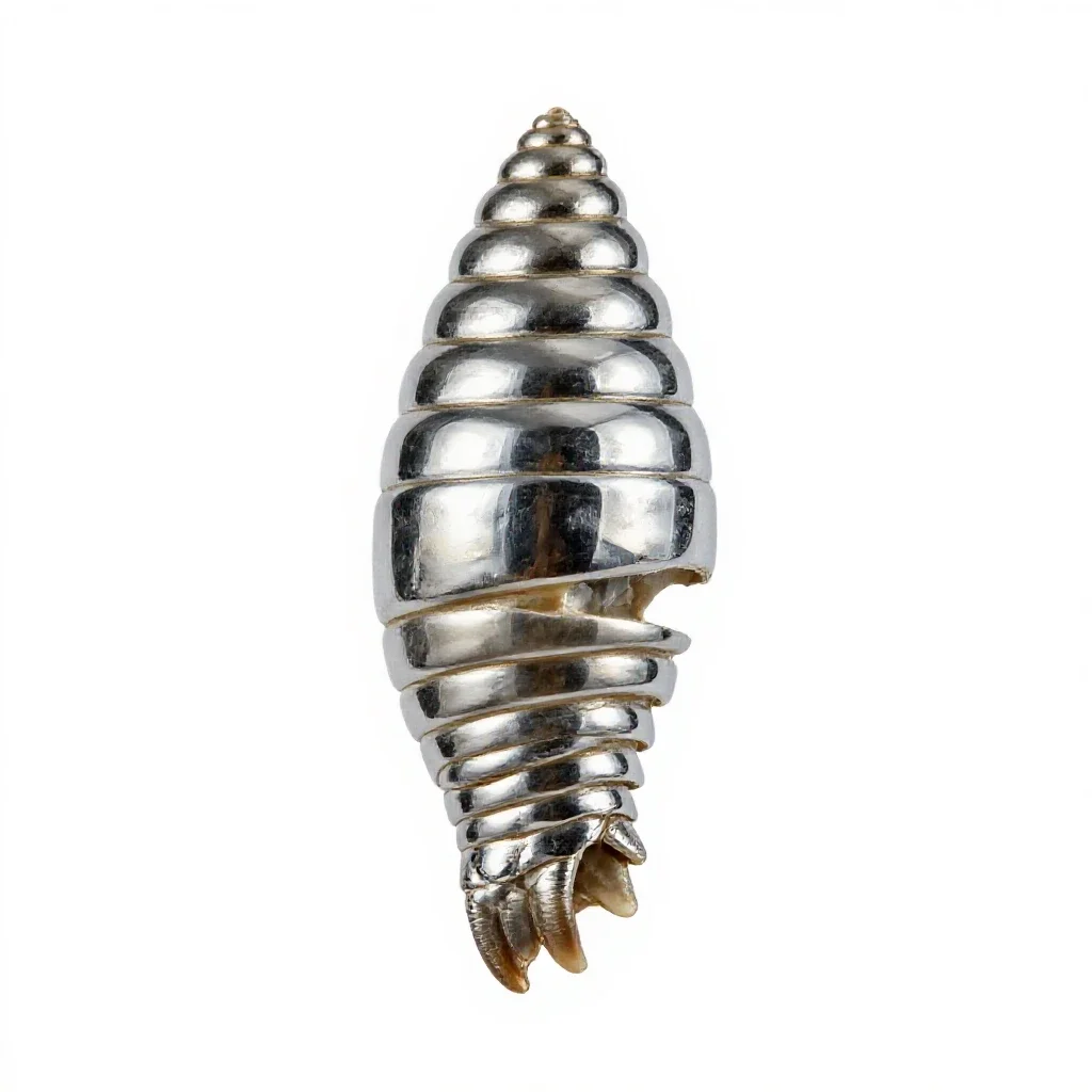 Fossil trilobite isolated on a white background