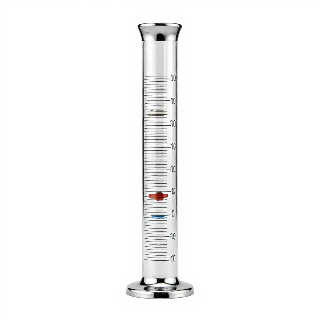 Graduated cylinder isolated on a white background