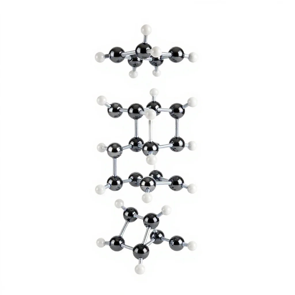 Molecular model kit isolated on a white background
