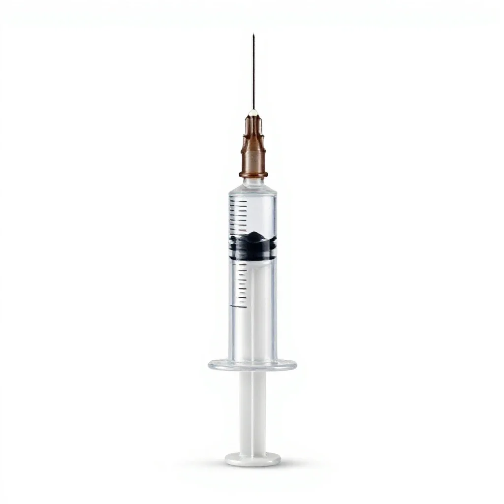 Syringe isolated on a white background