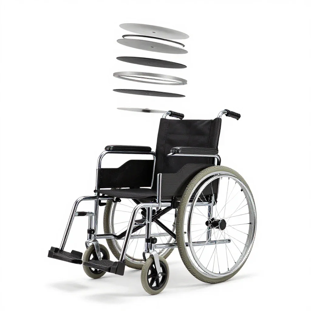 Wheelchair isolated on a white background